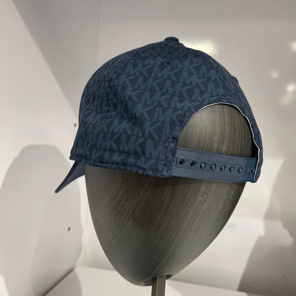 (new+tag) Michael Kors SnapBack hat, monogram cap men/women unisex navy
